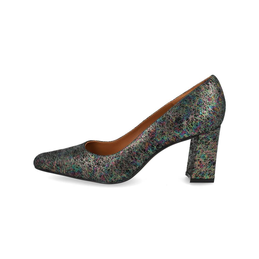 Grande et Jolie Mag 11 Noir Or - Magenta Chaussures