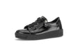 Baskets Gabor 6010.02.004 Noires - Cuir Verni Zip Talon Compensé Grande Pointure Femme - Magenta Chaussures