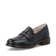 Mules Remonte D0F05-00 Noires - Cuir Lisse Talon Plat Grande Pointure Femme - Magenta Chaussures