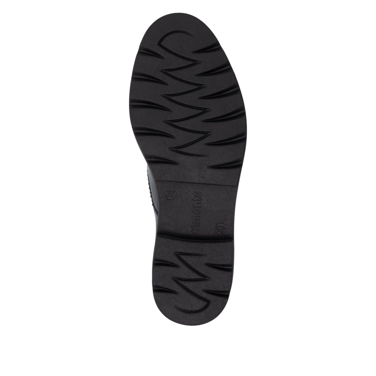Chaussures à Lacets Remonte D2Q04-02 Noires - Vernis Talon Bloc Grande Pointure Femme - Magenta Chaussures