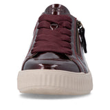 Baskets Remonte D3E07-35 Rouges - Vernis Imperméable remonteTEX Grande Pointure Femme - Magenta Chaussures