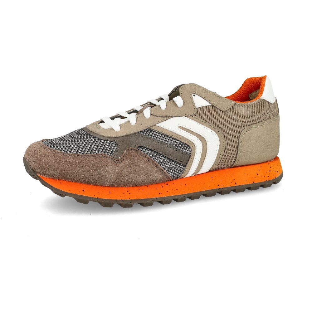 Geox U PONENTE A TAUPE ORANGE - Magenta Chaussures