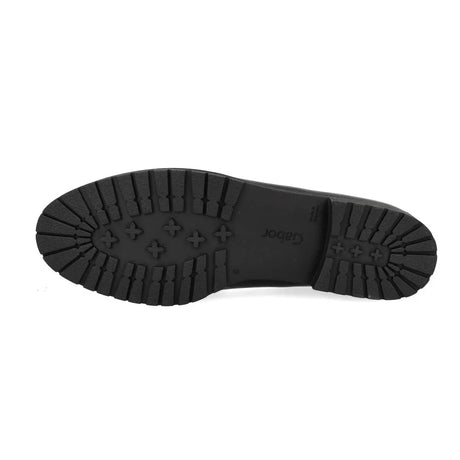 Mocassins Gabor 55.251.27 Noires - Cuir Lacets Grande Pointure Femme