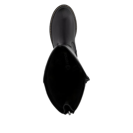 Bottines Remonte D0B72-01 Noires - Lacets Grande Pointure Femme