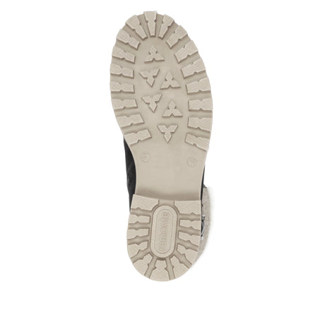 Bottines Remonte D0W72-03 Noires - Lacets Grande Pointure Femme
