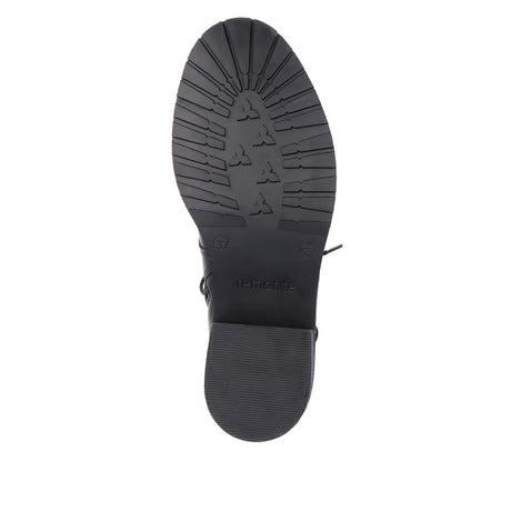 Bottines Remonte D1A72-01 Noires - Lacets Grande Pointure Femme