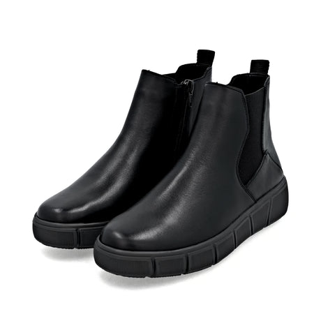Bottines Remonte D1T71-01 Noires - Lacets Grande Pointure Femme