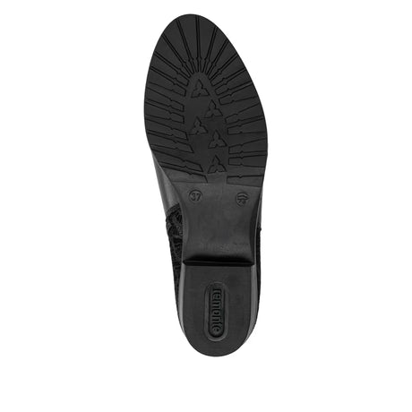 Bottines Remonte D6894-00 Noires - Lacets Grande Pointure Femme