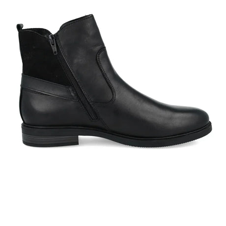 Bottines Remonte D1U71-00 Noires - Cuir Lacets Zip Grande Pointure Femme