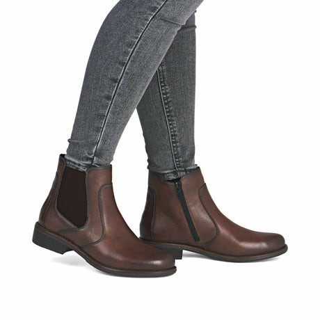 Bottines Remonte D0F70-23 Marron - Lacets Grande Pointure Femme
